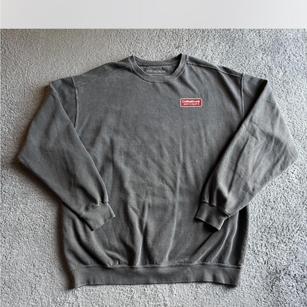 Coffeedrunk Gray Sweatshirt